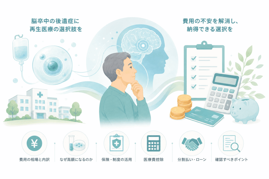 脳卒中・脳梗塞の幹細胞治療にかかる費用と確認ポイント